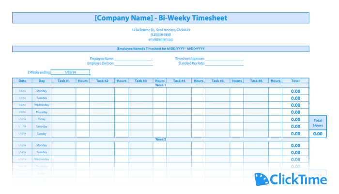 clicktime timesheets